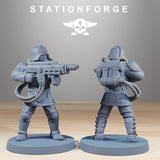 GrimGuard Commandos / Soldier / Commando / Imperial / Infantry / Sci Fi / Space / Table Top / Station Forge / 3D Print / 4K Mini / Wargaming