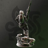 Aldith / Sniper / Ranger / Mech  / Wasteland / Hero / DnD / Pathfinder / DM Stash / 3D Print / 4K Mini / TableTop Miniature / 32mm / 75mm