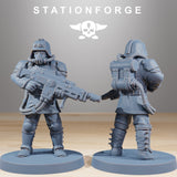 GrimGuard Commandos / Soldier / Commando / Imperial / Infantry / Sci Fi / Space / Table Top / Station Forge / 3D Print / 4K Mini / Wargaming