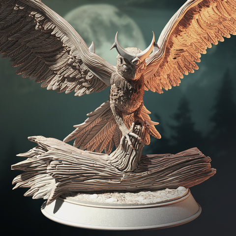 The Moon Devil / Big Mini / Owl / Beast / Boss / Pathfinder / DnD / DM Stash / 3D Print / TableTop / 32mm / 75mm