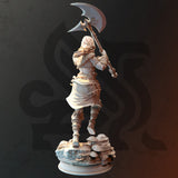 Ariana Grey - Human Form / Barbarian / Shapeshifter / Warewolf / Pathfinder / DnD / DM Stash / 3D Print / TableTop Miniature / 32mm / 75mm