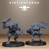 Rotfang Infantry / Rats / Vermin / Infantry / Dungeon / Steampunk / Fantasy / Table Top / Station Forge Legacy / DnD /  Wargaming