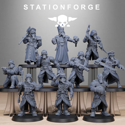 GrimGuard Vigils / Soldier / Imperial / Infantry / Sci Fi / Space / Kit bash / Table Top / Station Forge / 3D Print / Wargaming