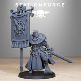 Vodalites Flag Bearer / Soldier / Trench / Imperial / Crusade / Infantry / Sci Fi / Table Top / Station Forge / 3D Print / Wargaming