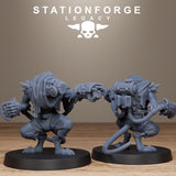 Rotfang Infantry / Rats / Vermin / Infantry / Dungeon / Steampunk / Fantasy / Table Top / Station Forge Legacy / DnD /  Wargaming