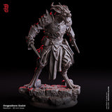 Dragonborn Zealot / Enemy / Draconian / Warrior / Dragon / Pathfinder / DnD / Flesh of God / 3D Print /TableTop Miniature / 25mm