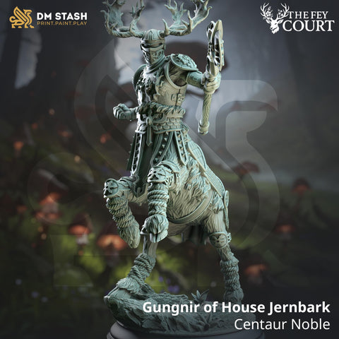 Gungnir Centaur Noble / Fey / Centaur / Warrior / Barbarian / Fairy  / Beast / Magic / DnD / DM Stash / 3D Print / TableTop / 32mm / 75mm