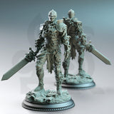 Forgotten Knights / Possed / Knights / Creature / Magic / Vines / Fighter / Fey touched / DnD / DM Stash / 3D Print / TableTop / 32mm / 75mm
