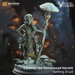 Cordelia  / Halfling /Mushroom / Druid / Magic / Spore / Spellcaster / Fey / Fey touched DnD / DM Stash / 3D Print / TableTop / 32mm / 75mm