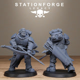 Solaris Archers / Knights / Humans / Archers / Ranged / Dungeon / Steampunk / Fantasy / Table Top / Station Forge Legacy / Wargaming