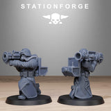 GrimGuard Rocketeers / Soldier / Heavy / Rocket Launcher / Imperial / Infantry / Sci Fi / Space  / Station Forge / 3D Print / Wargaming