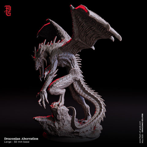 Draconian Aberration  / Dragon / Monster / Pathfinder / DnD / Flesh of God / 3D Print / 4K Mini /TableTop Miniature / 50mm