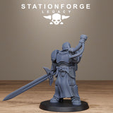 Solaris Greatswordsmen / Knights / Humans / Melee / Infantry / Dungeon / Steampunk / Fantasy / Table Top / Station Forge Legacy / Wargaming
