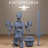 Solaris Greatswordsmen / Knights / Humans / Melee / Infantry / Dungeon / Steampunk / Fantasy / Table Top / Station Forge Legacy / Wargaming