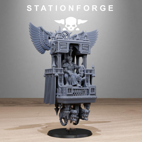 Vodalites Flying throne / Templar / Knight / Vehicle / Emperor / Sci Fi / Space / Table Top / Station Forge / 3D Print / TableTop Miniature