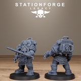 Ironvale Infantry / Dwarves / Dwarf / Infantry / Dungeon / Dieselpunk / Fantasy / Table Top / Station Forge Legacy / DnD /  Wargaming