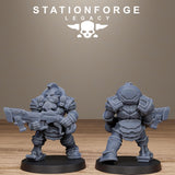 Ironvale Infantry / Dwarves / Dwarf / Infantry / Dungeon / Dieselpunk / Fantasy / Table Top / Station Forge Legacy / DnD /  Wargaming