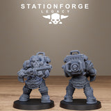 Ironvale Infantry / Dwarves / Dwarf / Infantry / Dungeon / Dieselpunk / Fantasy / Table Top / Station Forge Legacy / DnD /  Wargaming