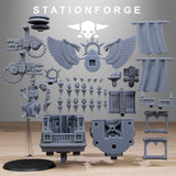 Vodalites Flying throne / Templar / Knight / Vehicle / Emperor / Sci Fi / Space / Table Top / Station Forge / 3D Print / TableTop Miniature