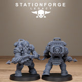 Ironvale Infantry / Dwarves / Dwarf / Infantry / Dungeon / Dieselpunk / Fantasy / Table Top / Station Forge Legacy / DnD /  Wargaming