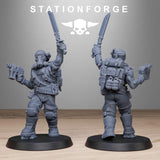 GrimGuard Jungle Fighters 2 / Imperial / Infantry / Sci Fi / Space / Jungle / Table Top / Station Forge / 3D Print / Wargaming