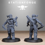GrimGuard Jungle Fighters 2 / Imperial / Infantry / Sci Fi / Space / Jungle / Table Top / Station Forge / 3D Print / Wargaming