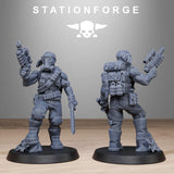 GrimGuard Jungle Fighters 2 / Imperial / Infantry / Sci Fi / Space / Jungle / Table Top / Station Forge / 3D Print / Wargaming