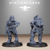 GrimGuard Jungle Fighters 2 / Imperial / Infantry / Sci Fi / Space / Jungle / Table Top / Station Forge / 3D Print / Wargaming