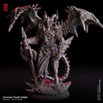 Draconic Death Knight / Knight / Draconian / Warrior / Dragon / Pathfinder / DnD / Flesh of God / 3D Print /TableTop Miniature / 25mm