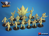 Flower Power Elves Fantasy Football Team / Hippies / Elves / Elf Team / Fantasy Football Team / Tabletop / Miniatures / Boardgame
