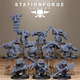 Bogkin Infantry / Dragons / Dungeon / Mystics / Frog / Infantry / Frogkin / Table Top / Station Forge Legacy / DnD /  Wargaming