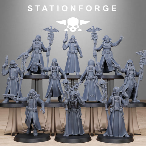 GrimCorps Seers / Cultist / Seet / Chaos / Imperial / Infantry / Sci Fi / Space / Table Top / Station Forge / 3D Print/4K Mini/Wargaming