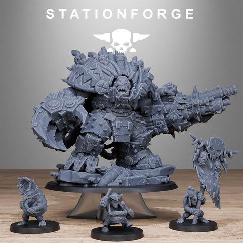 Orkaz Grand Nutta 3.0 / Mech Infantry / Orkaz / Orc / Robot / Sci Fi / Space / Table Top / Station Forge / 3D Print / 4K Mini / Wargaming