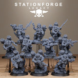 Ironvale Skyreapers / Dwarves / Dwarf / Infantry / Soldiers / Knights / Dungeon / Fantasy / Table Top / Station Forge Legacy /  Wargaming