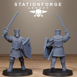 Thorncrest Infantry / Templars / Humans / Infantry / Unit / melee / swords / Dungeon / Fantasy / Table Top / Station Forge Legacy /Wargaming