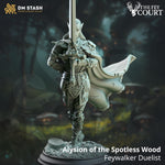 Alysion / Fey / Duelist / Fighter / Fairy / Elf / Druid / Magic / Fae / Fae touched / DnD / DM Stash / 3D Print / TableTop / 32mm / 75mm