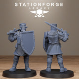 Thorncrest Infantry / Templars / Humans / Infantry / Unit / melee / swords / Dungeon / Fantasy / Table Top / Station Forge Legacy /Wargaming