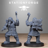 GrimGuard Frostwatch Patrol / Soldier / Snow / Imperial / Infantry / Sci Fi / Space / Table Top / Station Forge / 3D Print / Wargaming