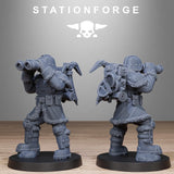 GrimGuard Frostwatch Patrol / Soldier / Snow / Imperial / Infantry / Sci Fi / Space / Table Top / Station Forge / 3D Print / Wargaming