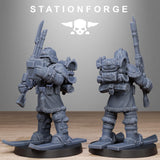 GrimGuard Frostwatch Patrol / Soldier / Snow / Imperial / Infantry / Sci Fi / Space / Table Top / Station Forge / 3D Print / Wargaming