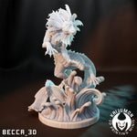 Evee / Vaporeon / Pokemon / Kaijumon /Water / Normal / Diorama / DnD / Monster / Miniature / 3D Print / 4K Mini / TableTop Miniature