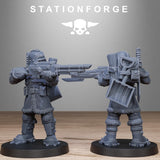 GrimGuard Frostwatch Patrol / Soldier / Snow / Imperial / Infantry / Sci Fi / Space / Table Top / Station Forge / 3D Print / Wargaming