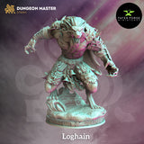 Loghain / Werewolf / DnD / GM Stash / 3D Print / 4K Mini / TableTop Miniature / 32mm / 75mm