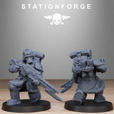 GrimGuard Frostwatch Patrol / Soldier / Snow / Imperial / Infantry / Sci Fi / Space / Table Top / Station Forge / 3D Print / Wargaming