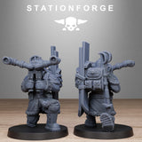 GrimGuard Frostwatch Patrol / Soldier / Snow / Imperial / Infantry / Sci Fi / Space / Table Top / Station Forge / 3D Print / Wargaming