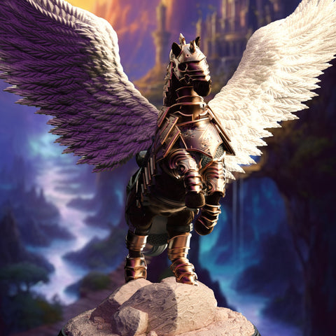 Myreni/ Pegasus / Horse / Flying Horse / Unicorn / Magic / Arcane / Pathfinder / DnD / DM Stash / 3D Print / TableTop / 32mm