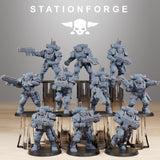 Socratis Light Infantry / Commando / Marine / Knight / Infantry / Sci Fi / Space / Table Top / Station Forge / 3D Print /4K Mini/Wargaming