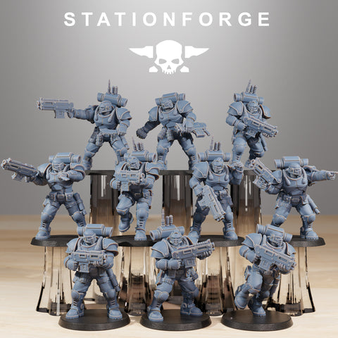 Socratis Light Infantry / Commando / Marine / Knight / Infantry / Sci Fi / Space / Table Top / Station Forge / 3D Print /4K Mini/Wargaming