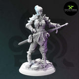 Adana / Warrior / Fighter / Hero / DnD / GM Stash / 3D Print / 4K Mini / TableTop Miniature / 32mm / 75mm