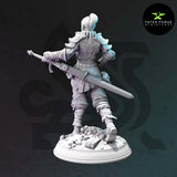 Adana / Warrior / Fighter / Hero / DnD / GM Stash / 3D Print / 4K Mini / TableTop Miniature / 32mm / 75mm